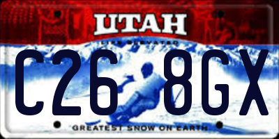 UT license plate C268GX
