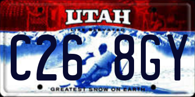 UT license plate C268GY