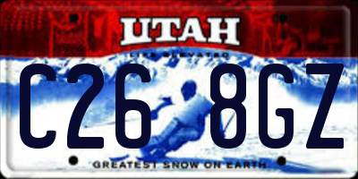 UT license plate C268GZ