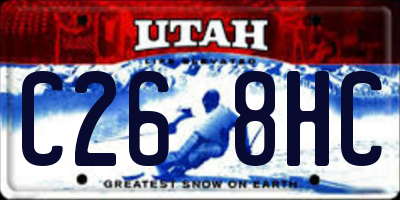 UT license plate C268HC