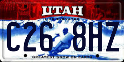 UT license plate C268HZ