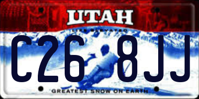 UT license plate C268JJ