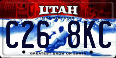 UT license plate C268KC