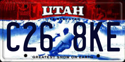 UT license plate C268KE
