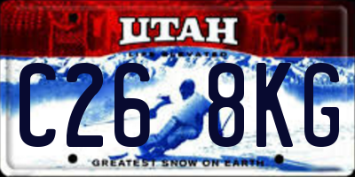 UT license plate C268KG