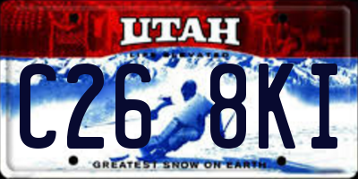 UT license plate C268KI