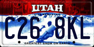UT license plate C268KL