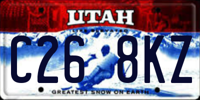 UT license plate C268KZ