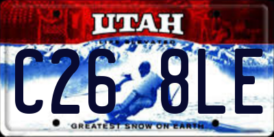 UT license plate C268LE