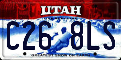 UT license plate C268LS