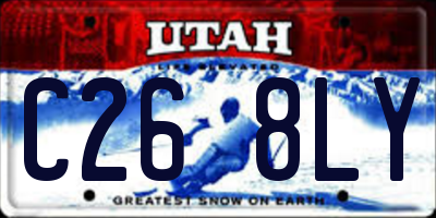 UT license plate C268LY
