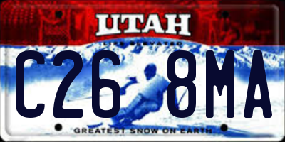 UT license plate C268MA
