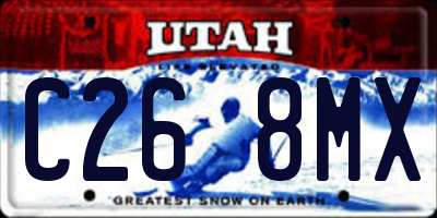 UT license plate C268MX