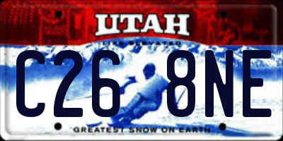 UT license plate C268NE