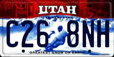 UT license plate C268NH