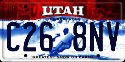 UT license plate C268NV