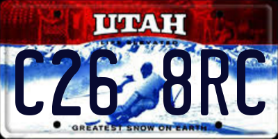 UT license plate C268RC