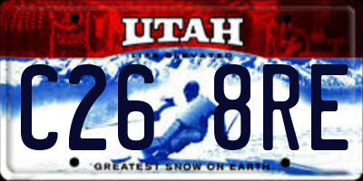 UT license plate C268RE