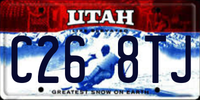 UT license plate C268TJ