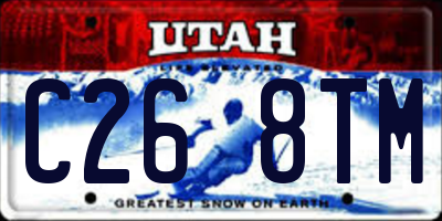 UT license plate C268TM