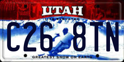 UT license plate C268TN