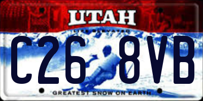 UT license plate C268VB