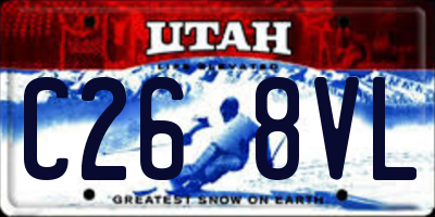UT license plate C268VL