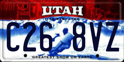 UT license plate C268VZ