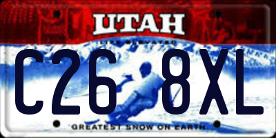 UT license plate C268XL