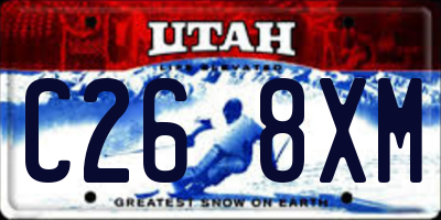 UT license plate C268XM