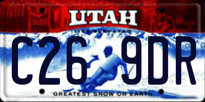 UT license plate C269DR