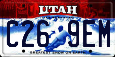 UT license plate C269EM