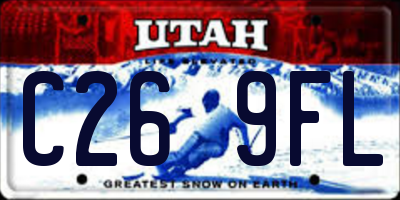 UT license plate C269FL