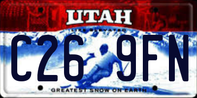 UT license plate C269FN