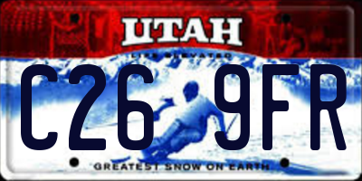 UT license plate C269FR