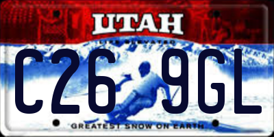 UT license plate C269GL