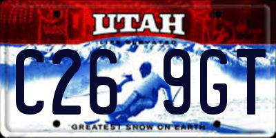 UT license plate C269GT