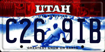 UT license plate C269IB
