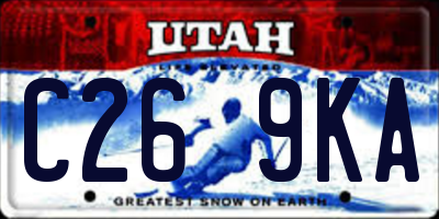 UT license plate C269KA