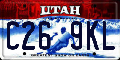 UT license plate C269KL