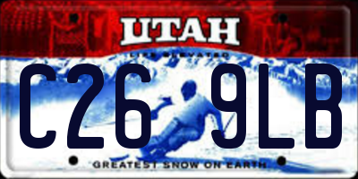UT license plate C269LB