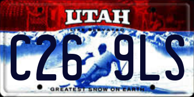 UT license plate C269LS