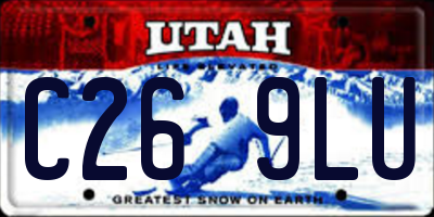 UT license plate C269LU