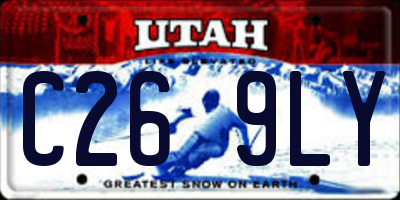 UT license plate C269LY