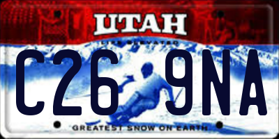 UT license plate C269NA
