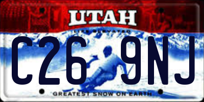 UT license plate C269NJ