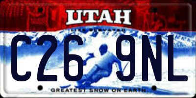 UT license plate C269NL