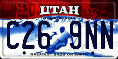 UT license plate C269NN