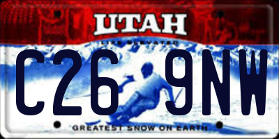 UT license plate C269NW