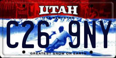 UT license plate C269NY